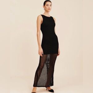 POSSE phoebe dress in black womens size XXS